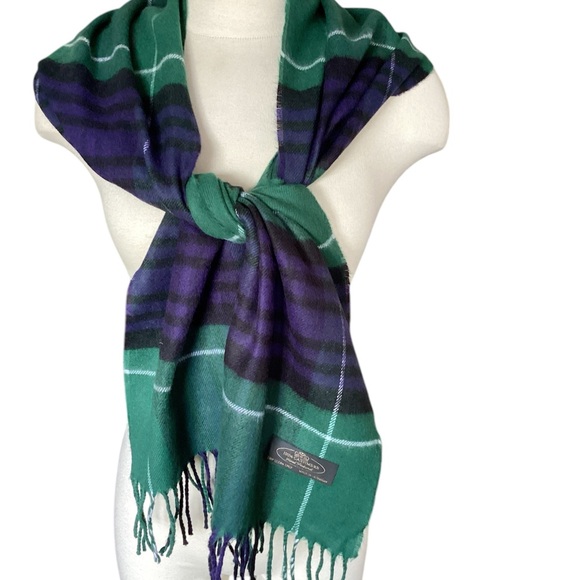 100% CASHMERE LOGO SCARF/WRAP FROM GERMANY - Picture 4 of 6